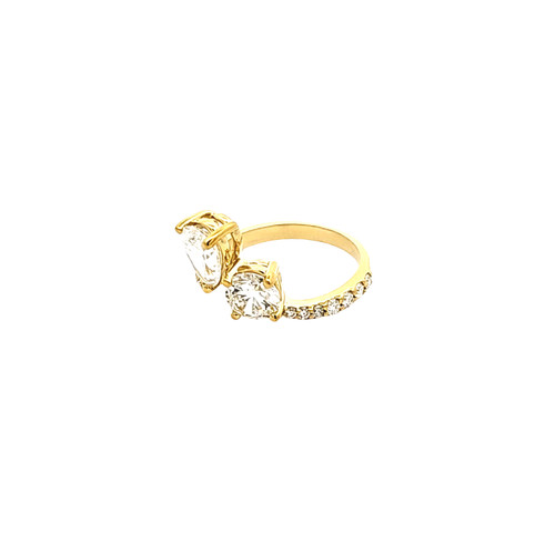 14K Yellow Gold Lab Grown Diamond Ring 11410017 | Shin Brothers 14K Yellow Gold Lab Grown Diamond Ring 11410017 | Shin Brothers