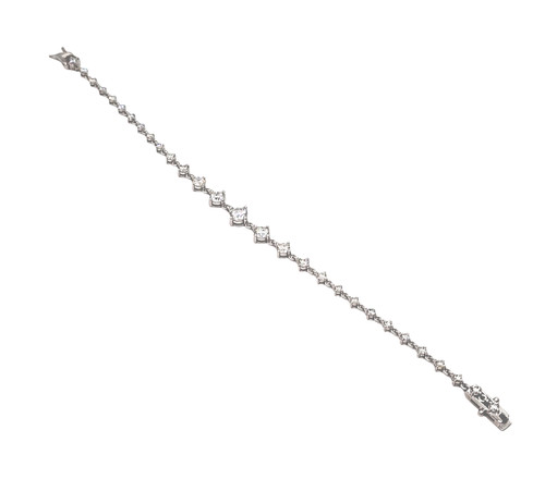 14K White Gold Lab Grown Diamond Tennis Bracelet 21410000 | Shin Brothers 14K White Gold Lab Grown Diamond Tennis Bracelet 21410000 | Shin Brothers