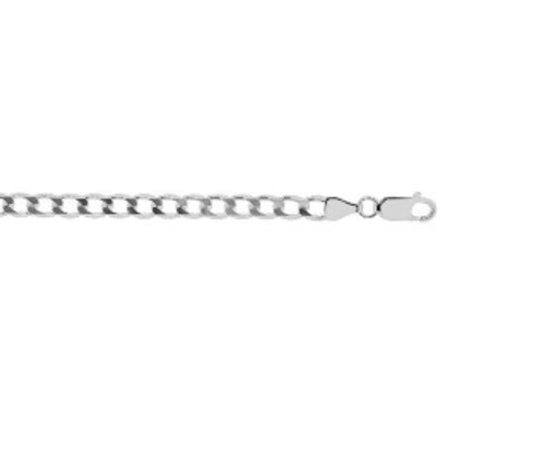 Sterling Silver 8" 4mm Curb Link Bracelet 82011135 | Shin Brothers