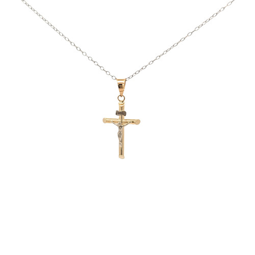 14K Yellow Gold Cross INRI Crucifix Charm 50004408 | Shin Brothers