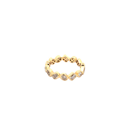 14K Yellow Gold Lab Diamond Eternity Band | Shin Brothers Jewelers Inc. 14K Yellow Gold Lab Diamond Eternity Band | Shin Brothers Jewelers Inc.