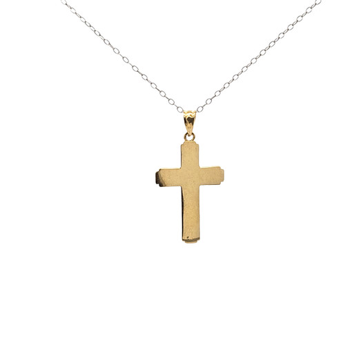 14K Two Tone Gold Cross Crucifix Charm 50004406 | Shin Brothers 14K Two Tone Gold Cross Crucifix Charm 50004406 | Shin Brothers