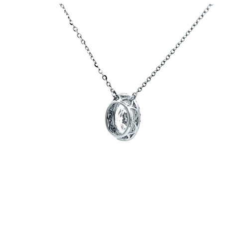 14K White Gold Lab Grown Diamond Necklace 31410006 | Shin Brothers 14K White Gold Lab Grown Diamond Necklace 31410006 | Shin Brothers