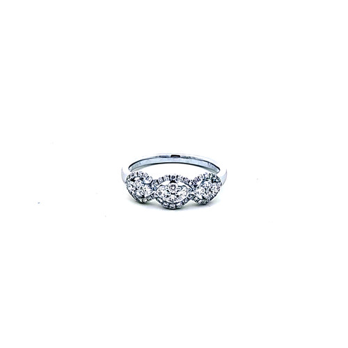 14K White Gold Diamond Wedding Band 11007466 | Shin Brothers