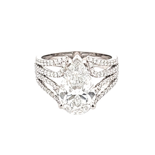 14K White Gold Lab Grown Diamond Engagement Ring 11007482 | Shin Brothers