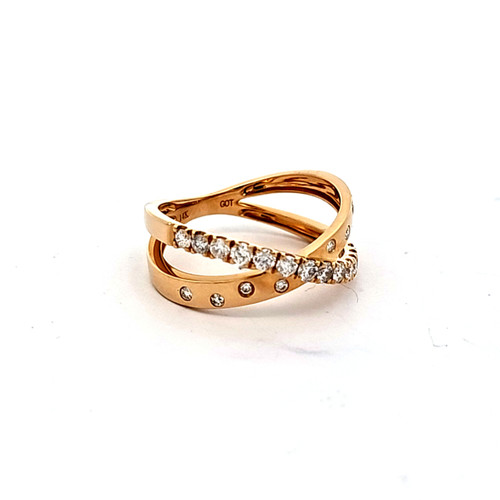 14K Infinity Yellow Gold Diamond Ring 11007495 | Shin Brothers