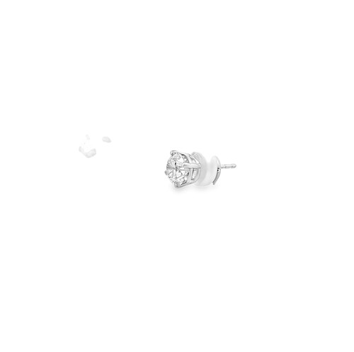14K White Gold 2.Carat Natural  Diamond  Stud Earrings 41410031 | Shin Brothers**