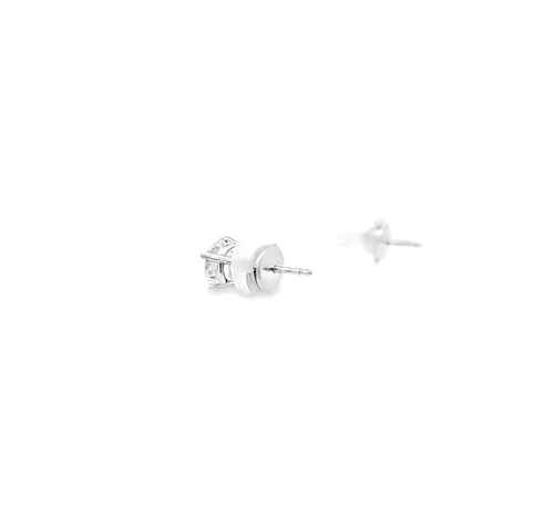  14K White Gold 2.Carat Natural  Diamond  Stud Earrings 41002940 | Shin Brothers**