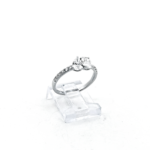14K White Gold Duo Lab Diamond Ring 11410043 | Shin Brothers