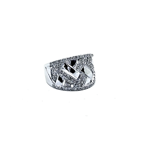 14K White Gold Diamond Layered Ring 11007523 | Shin Brothers