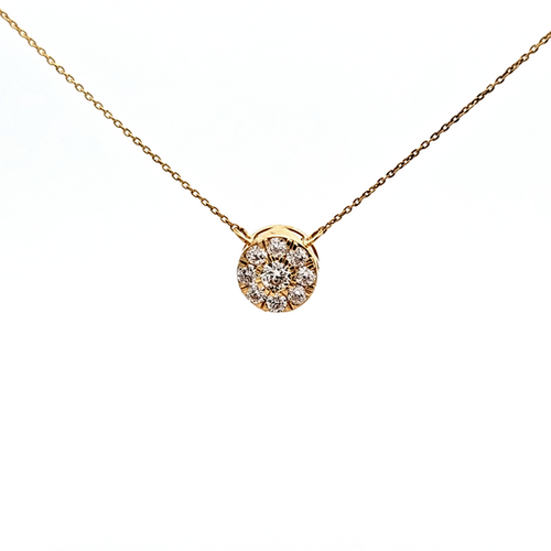 14K Yellow Gold Lab Diamond Necklace 31410016 | Shin Brothers
