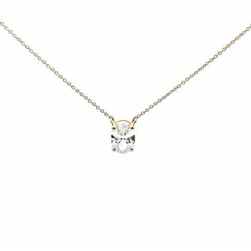 14K Yellow Gold Lab Diamond Necklace 31410013 | Shin Brothers