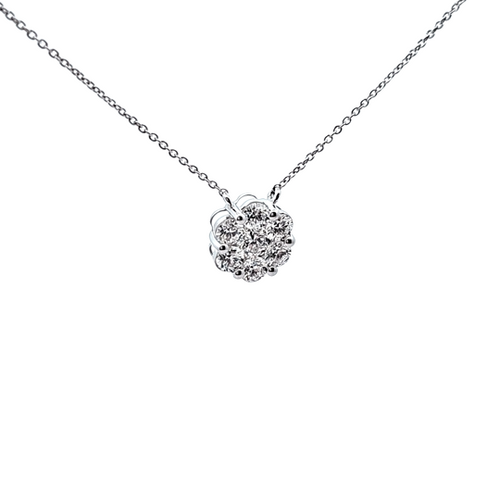 14K White Gold Lab Diamond Necklace 31410014 | Shin Brothers