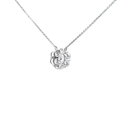 14K White Gold Lab Diamond Necklace 31410014 | Shin Brothers