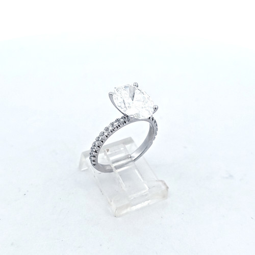  14k White Gold Lab Diamond Engagement Ring 11410049 | Shin Brothers