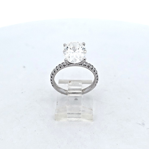  14k White Gold Lab Diamond Engagement Ring 11410049 | Shin Brothers