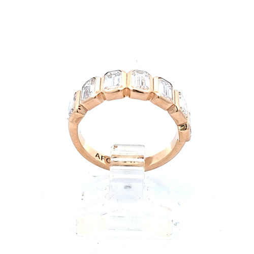 14K Yellow Gold Emerald Cut Lab Diamond Ring 11410051 | Shin Brothers