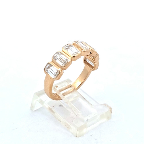 14K Yellow Gold Emerald Cut Lab Diamond Ring 11410051 | Shin Brothers