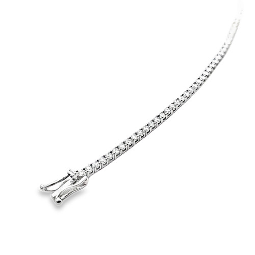 14K White Gold Lab Grown Diamond Tennis Bracelet 21410018 | Shin Brothers
