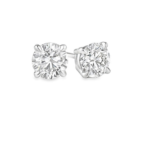 14K White Gold Lab Grown Diamond Stud Earrings 41002839 | Shin Brothers**