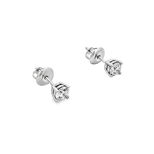 14K White Gold Lab Grown Diamond Stud Earrings 41410057 | Shin Brothers