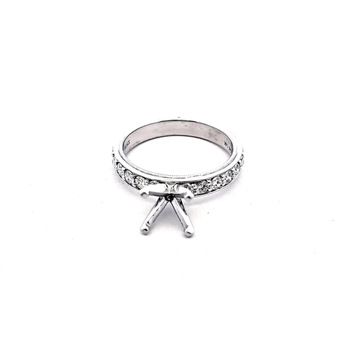 14K White Gold Diamond Engagement Ring Setting 11007535 | Shin Brothers*