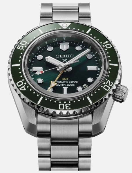 Seiko Prospex HBC001 Sea 1968 Heritage Diver's GMT Stainless Steel Green Dial Watch | Shin Brothers*