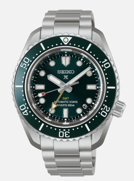 Seiko Prospex HBC001 Sea 1968 Heritage Diver's GMT Stainless Steel Green Dial Watch | Shin Brothers*
