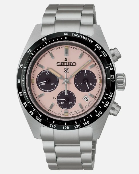 Seiko Prospex Speedtimer Solar Chronograph Pink Dial SSC963 | Shin Brothers* 
