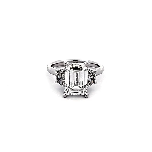 14K White Gold Lab Emerald Cut Diamond Engagement Ring 11410068 | Shin Brothers