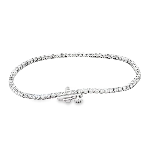 14K White Gold Lab Grown Diamond Tennis Bracelet 21410020 | Shin Brothers