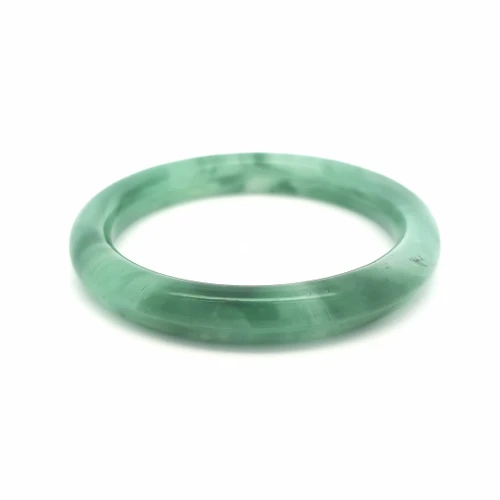6.5" Medium Green Jade Bangle 24000064 | Shin Brothers