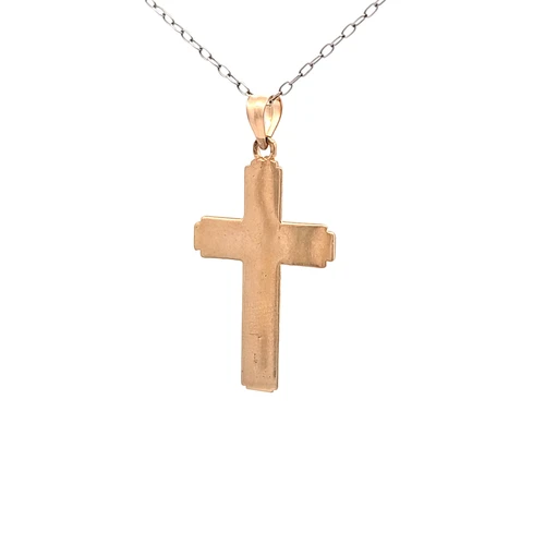 14K Yellow Gold Crucifix Pendant 50004445 | Shin Brothers
