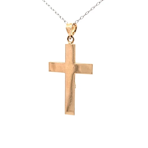 14K Yellow Gold Crucifix Pendant 50004442 | Shin Brothers