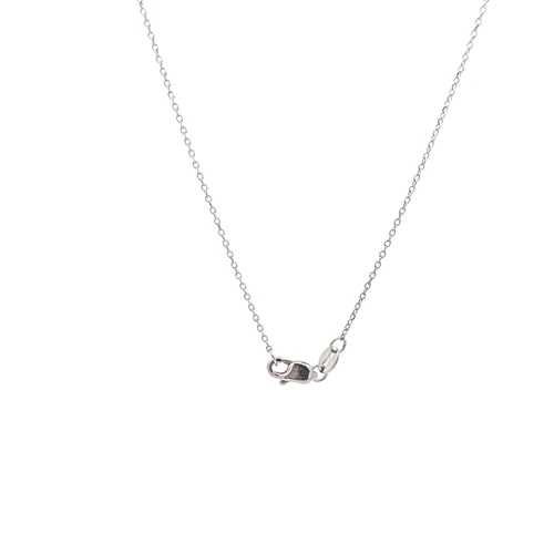 14K White Gold 16" 1 mm Cable Chain 30005141 | Shin Brothers**