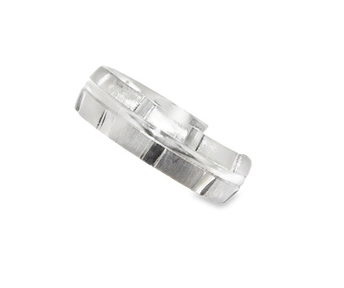 80000156 Silver Fancy Wedding Band**