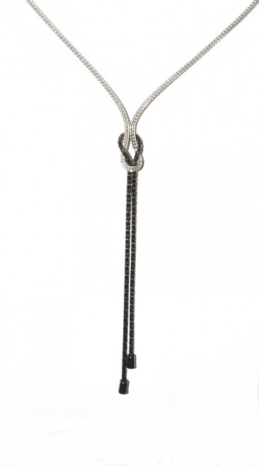 81010099 Silver 18" Two Tone Necklace