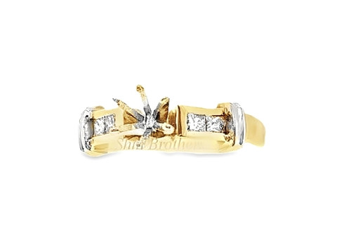14K Yellow Gold Diamond Engagement Ring Setting ** 14K Yellow Gold Diamond Engagement Ring Setting **