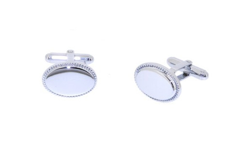 Stainless Steel Oval Cuff Links 67000067 | Shin Brothers**