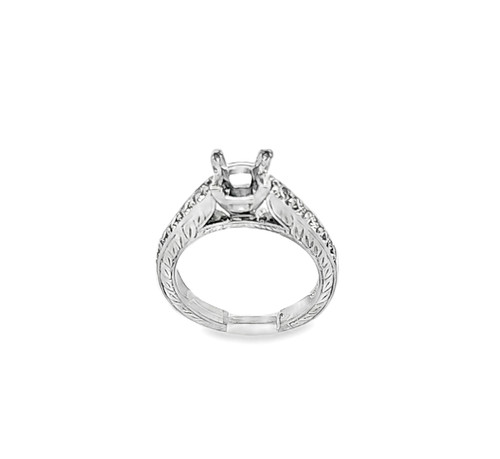 18K White Gold Engagement Ring Setting  11003422 | Shin Brothers**