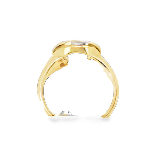 14K Yellow Gold Diamond Horse Shoe Ring 11003443   | Shin Brothers* *