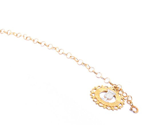 14K Two Tone Gold Holy Communion 6.5" Bracelet 20001184 | Shin Brothers** 14K Two Tone Gold Holy Communion 6.5" Bracelet 20001184 | Shin Brothers**