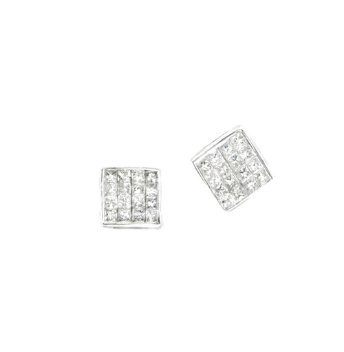 14K White Gold Diamond Earrings 41060472 | Shin Brothers*