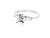 14K White Gold Rectangular Engagement Ring Setting with Baguette Diamonds 11001003  | Shin Brothers*
