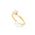 14K Yellow Gold Solitaire .38ct Round Cut Diamond Engagement Ring 11000494 | Shin Brothers*