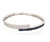 21000218 14K White Gold Sapphire & Diamond Bangle