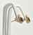 14K Yellow Gold 1ct Sapphire/Diamond Tear Stud Earrings 42001983 | Shin Brothers*