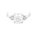 14K White Gold Antique Diamond and CZ center Ring 12001705  | Shin Brothers* 
