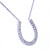 14K White Gold Diamond Horseshoe Pendant Necklace 31000499