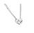 14K White Gold 18" Diamond Heart & Infinity Triple Chain Necklace 51000524 | Shin Brothers*